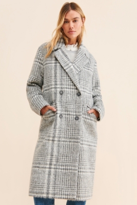 Simi check outlet coat