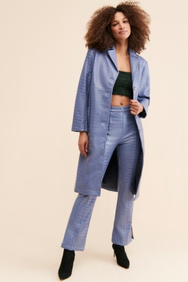 Irah Vegan Leather Croc Pants | Nuuly