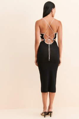 Butterfly Knit Midi Dress