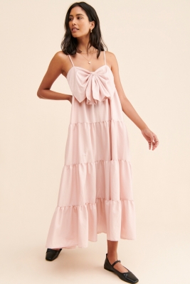 Kelsey Bow Tiered Dress | Nuuly