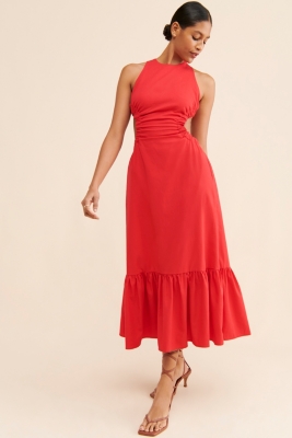 Open Back Maxi Dress