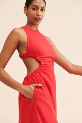Open Back Maxi Dress