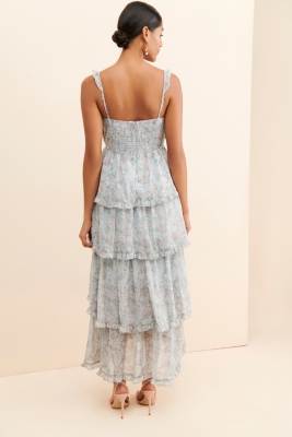 Flutter Strap Maxi Dress