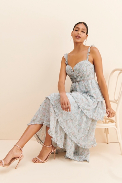 lemon satin maxi dress Lemon Maxi Dress S