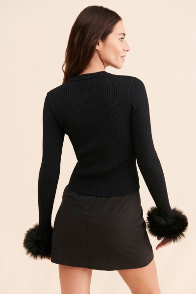 Fran Faux Fur Top | Nuuly
