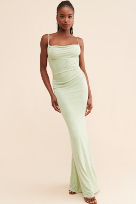 Surreal Low-Back Gown