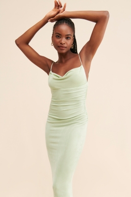 Surreal Low-Back Gown
