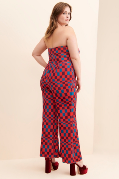Velvet Check Jumpsuit | Nuuly