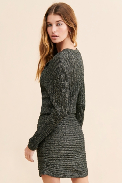 crochet dress sweater LONG SLEEVE CROCHET SWEATER DRESS