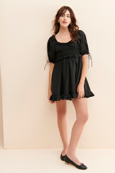 denielle mini dress black Melisande black embellished mini dress main image 0