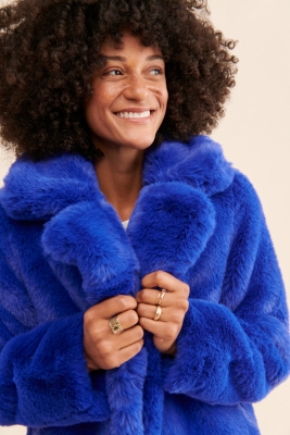 Savannah Faux Fur Coat | Nuuly