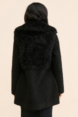 Glenn Faux Fur Mix Coat | Nuuly