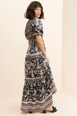 Graphic Floral Maxi Dress