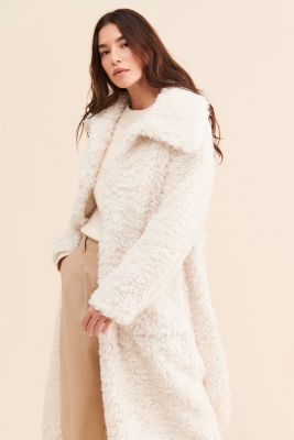 春のコレクション Meesha Nuuly | Coat Fur Faux ジャケット・アウター