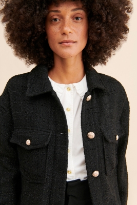 ジャケット・アウター andmary Zoey stand neck jacket gray ジャケット・アウター andmary Zoey stand neck jacket gray