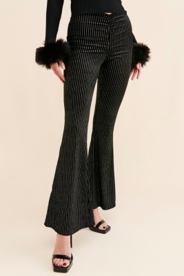 Apolonia Velvet Sparkle Flare Pants | Nuuly