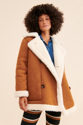 Quincy Reversible Sherpa Coat | Nuuly