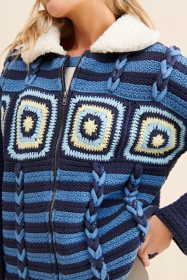 Crochet Zip Up Cardigan 【M】 Amazon.com: heyheyshine Men's Mesh Hooded Cardigan Sweaters