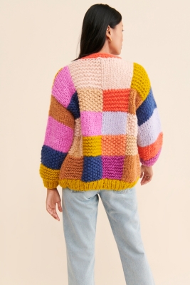★ codegraphy★ Block core jacquard color blocking round kn New Upgraded Crochet Blocking Board - Perfect for Granny Squares
