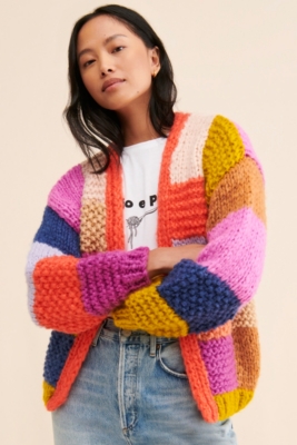 Rainbow Colorblock Cardigan Nuuly