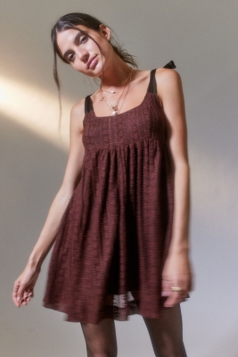 black lace top under dress Echo Mini Dress main image 1
