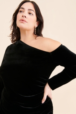 One-Shoulder Velvet Dress | Nuuly