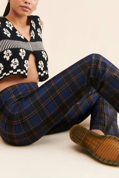 Plaid High-Rise Pants | Nuuly