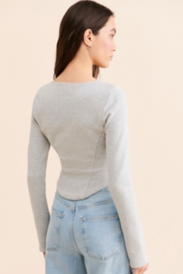 トップス ameri Corset Like Knit Blue トップス ameri Corset Like Knit Blue CorsetsNmore Women's