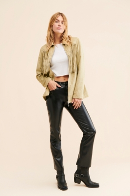 Fringe Faux Suede Jacket Nuuly
