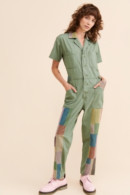 Grover Patchwork Coveralls Nuuly