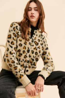 Nellee Fuzzy Cardigan | Nuuly