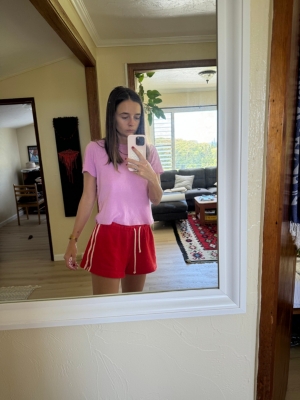 The Eco Terry Stripe Sweatshorts | Nuuly