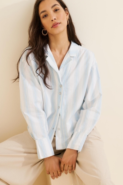 Kelia Stripe Trapeze Shirt | Nuuly