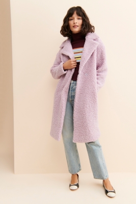 Vegan 2024 shearling coat