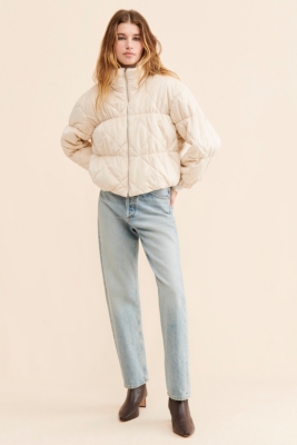 Cosmic Quilted Velvet Puffer | Nuuly