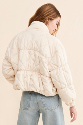 Cosmic Quilted Velvet Puffer | Nuuly