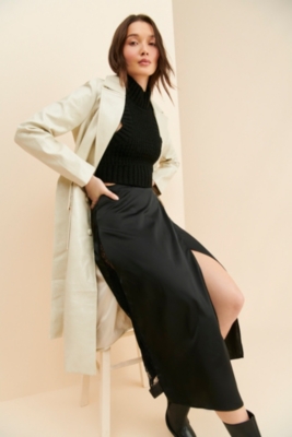 Satin Wrap Midi Skirt Nuuly - Main Image