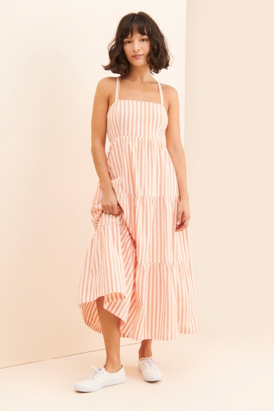 SUNSHINE STRIPED MAXI DRESS