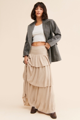 Ruffle Knit Maxi Skirt | Nuuly
