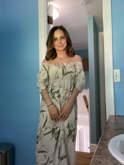 knee length dresses for ladies Toni Smocked Top