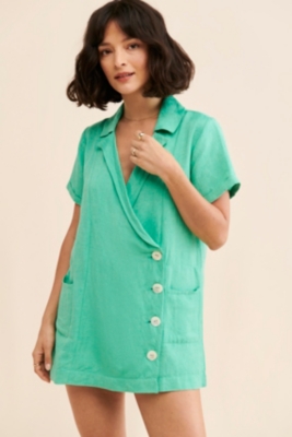 Bicoastal Blazer Romper | Nuuly