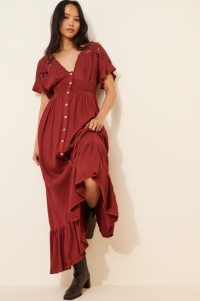 willfully free L tan ドレス 美品】willfully オケージョンドレス Free/TAN willfully ドレス