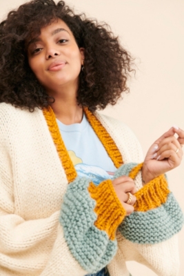 Chunky Colorblock Cardigan | Nuuly