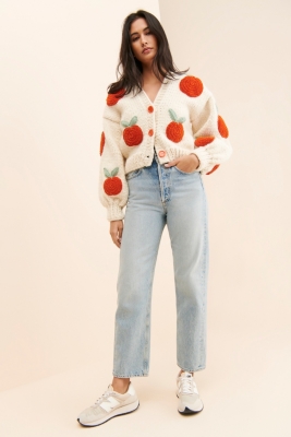 Peach Knit Cardigan | Nuuly