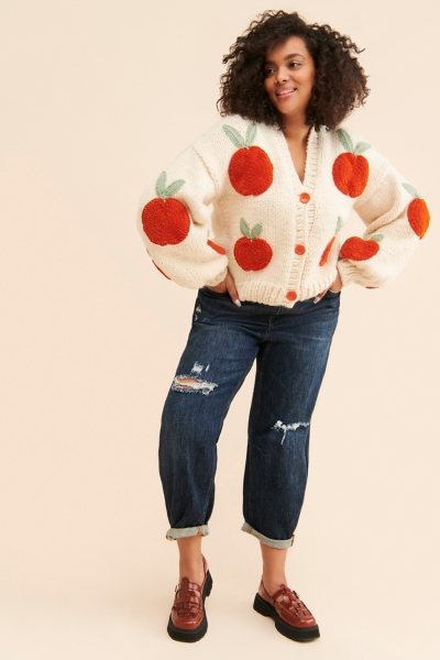 Peach Knit Cardigan | Nuuly