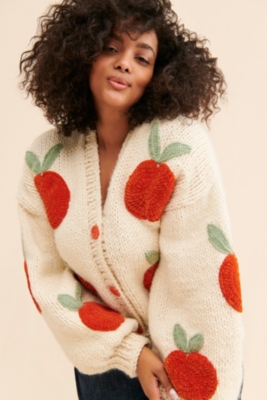 Society Mano Peach Knit Cardigan