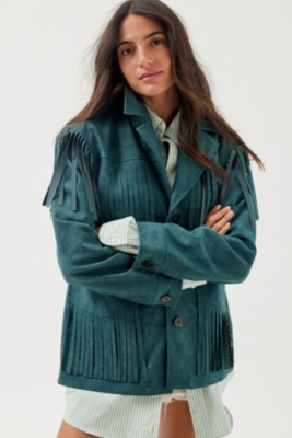 Willie Faux Suede Fringe Jacket Nuuly