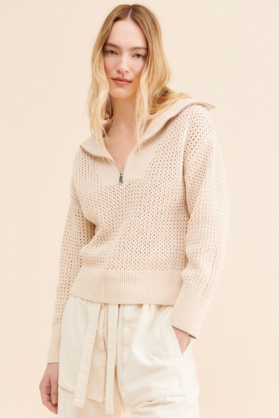 Mix Stitch Half-Zip Pullover | Nuuly