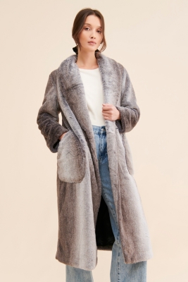 Salt Lake Faux Fur Coat Nuuly