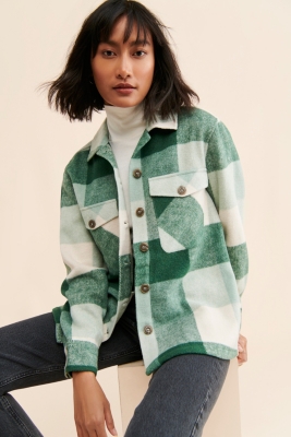 Buffalo check shirt jacket best sale